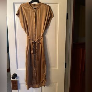 100% silk tunic dress with tie